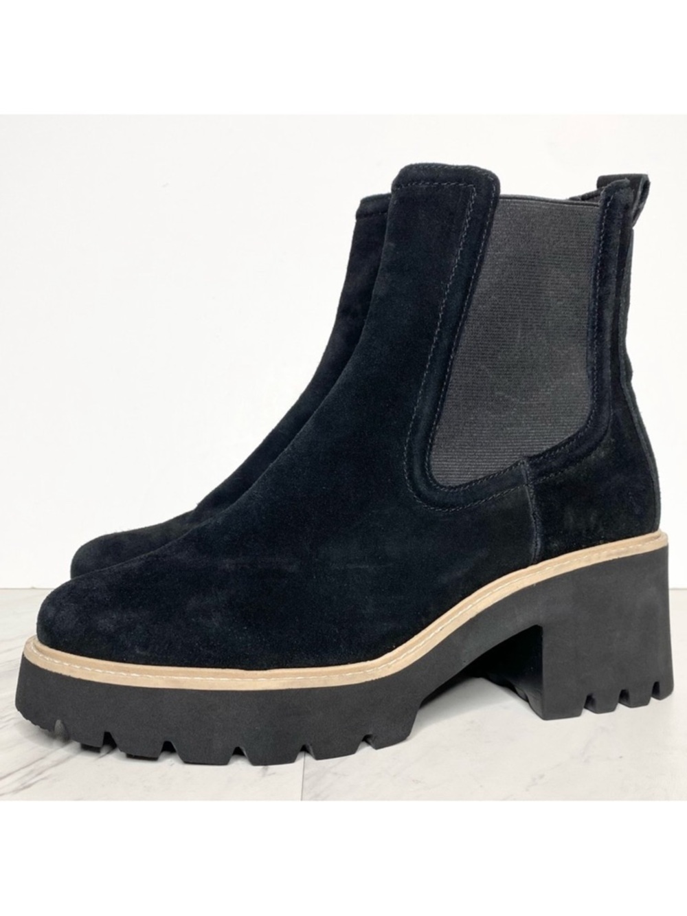 Dolce Vita Hawk H2O Waterproof Black Suede Chelsea Bootie 10